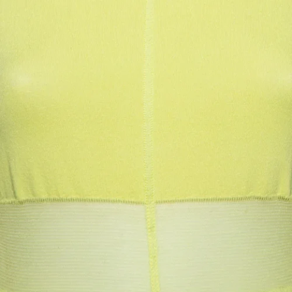 Louis Vuitton Vintage Pre-owned Cotton tops Yellow Dames