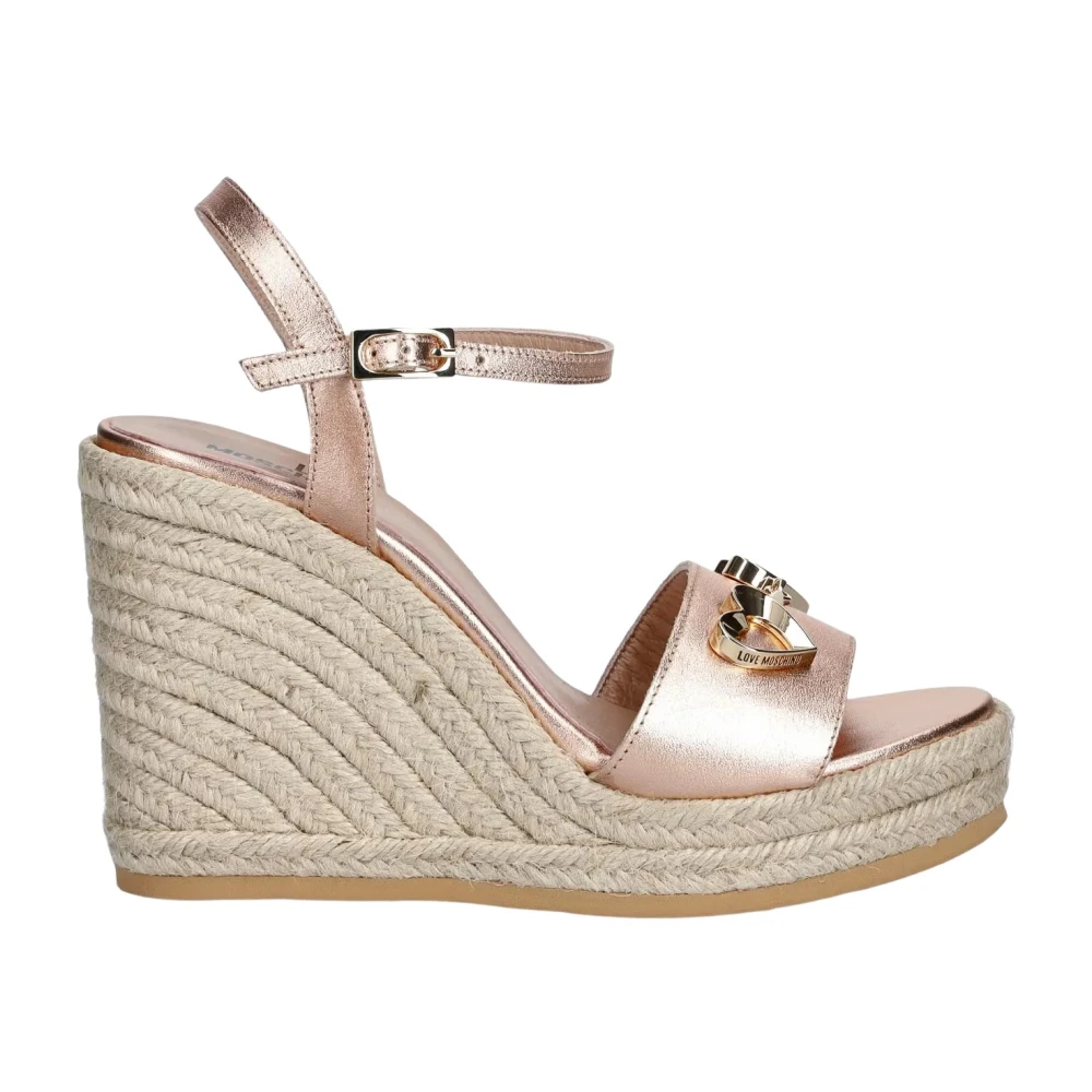 Love Moschino , Damen, Schuhe, Beige, 40 Eu