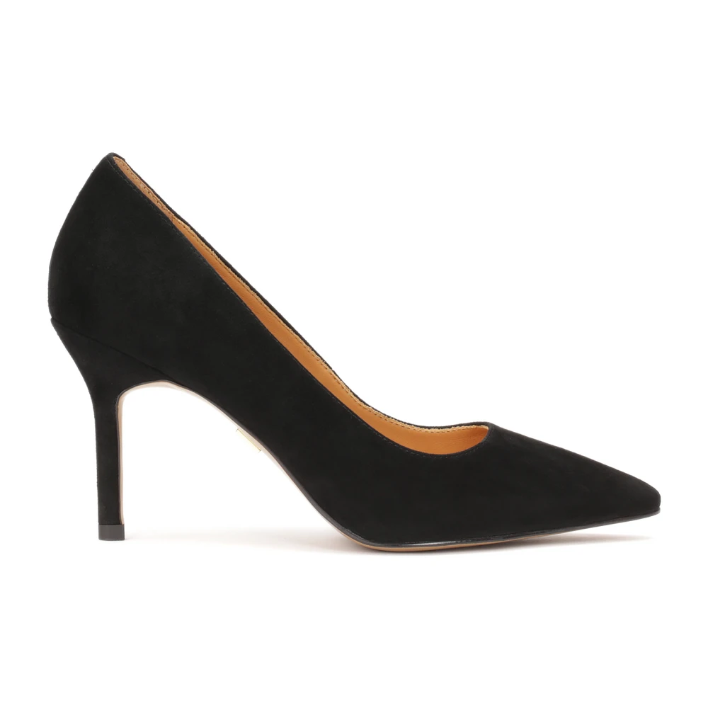 Kazar Vrouw Zwart E Suède Minimale Pumps