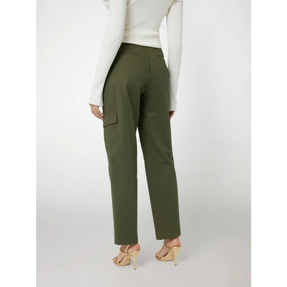 Guess Cargo Broek Olijf Groen Katoen Green Dames