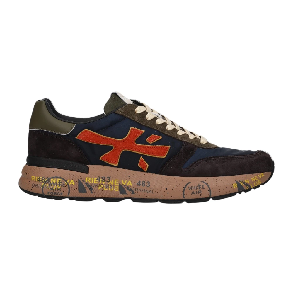 Premiata Uomo Blu Sneakers In Camoscio Mick - Immagine 4