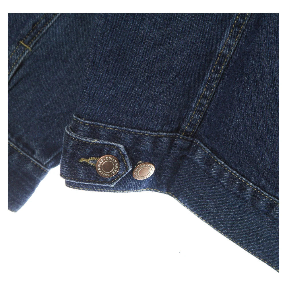 Dolly Noire Rode Lente Klassieke Denim Jas Blue Heren
