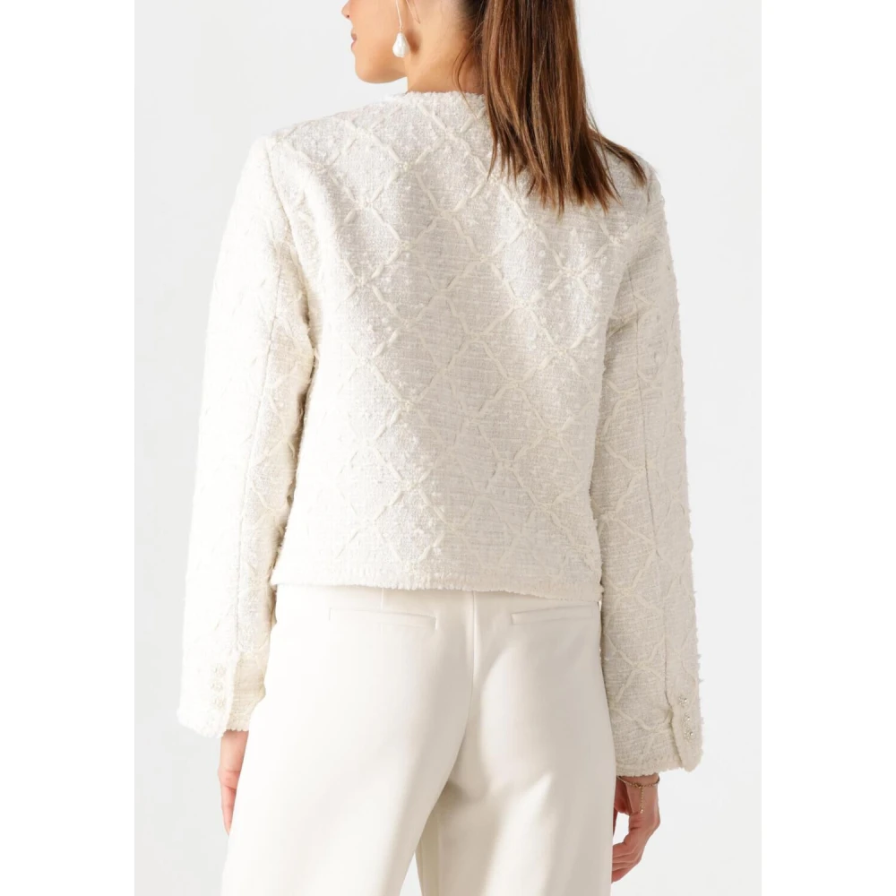 Y.A.S Elegante Ecru Blazer voor Vrouwen Beige Dames