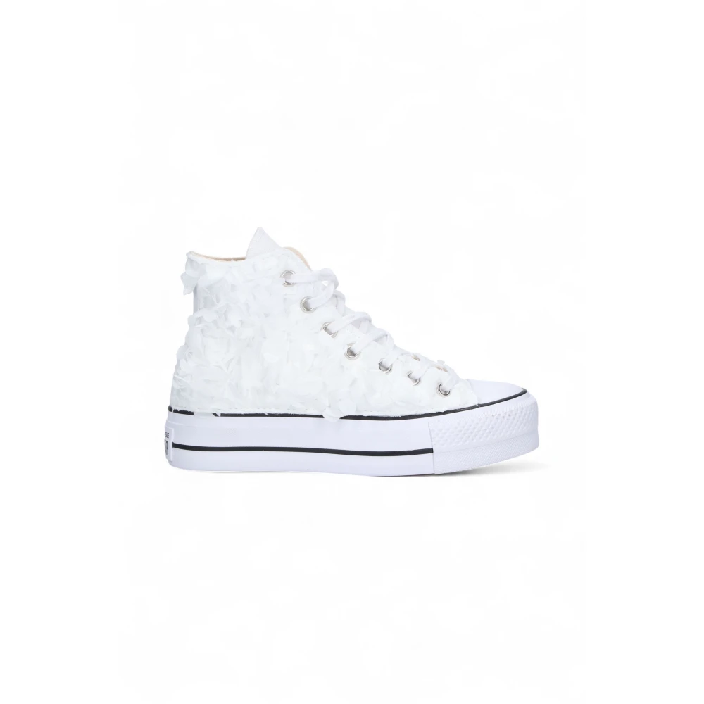Converse Platform Hoge Top Canvas Sneakers Dames Schoenen Wit
