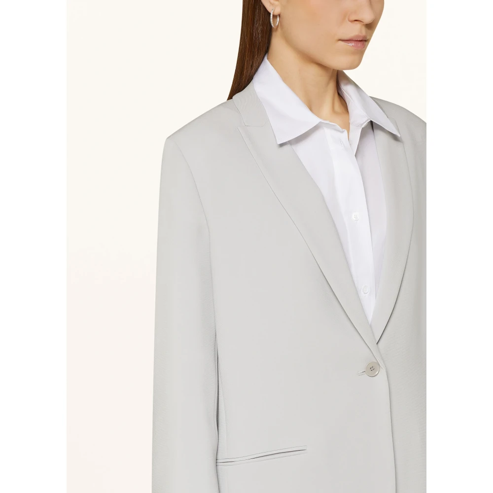 Windsor Klassieke Blazer met Riem en Revers Gray Dames