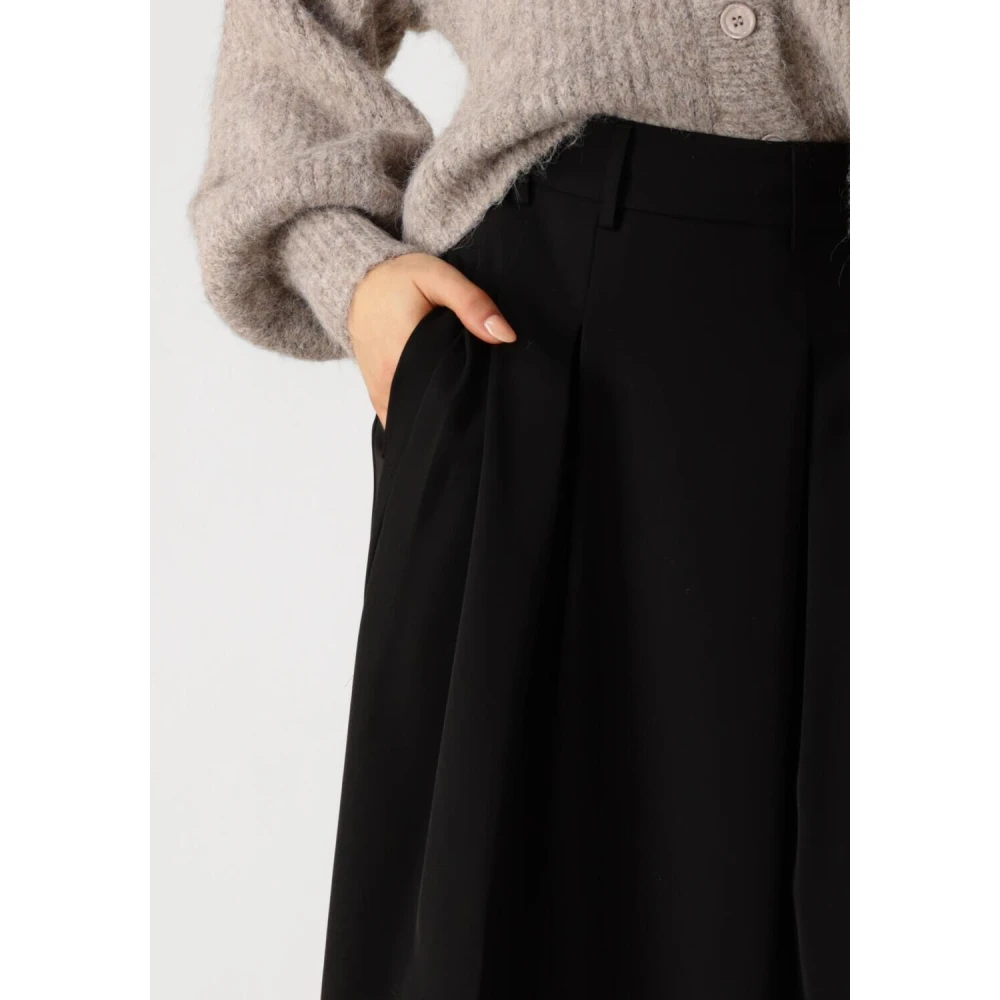 Co'Couture Elegante Zwarte Plooirok Black Dames