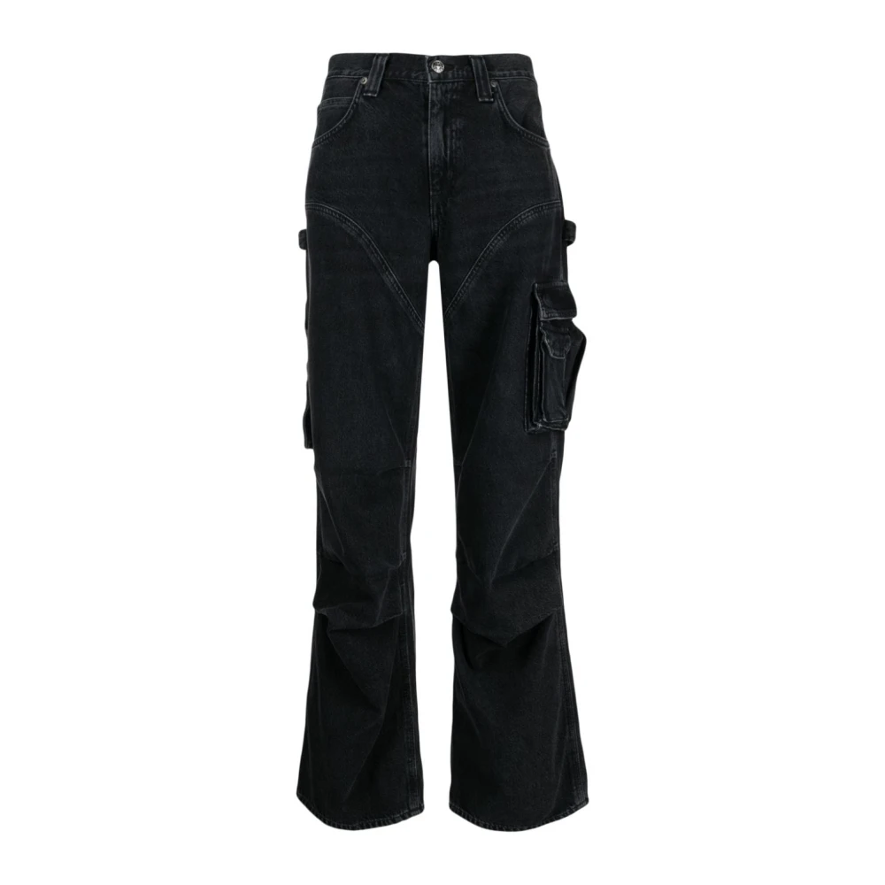 Agolde Zwarte Spider Denim Jeans Gray Dames
