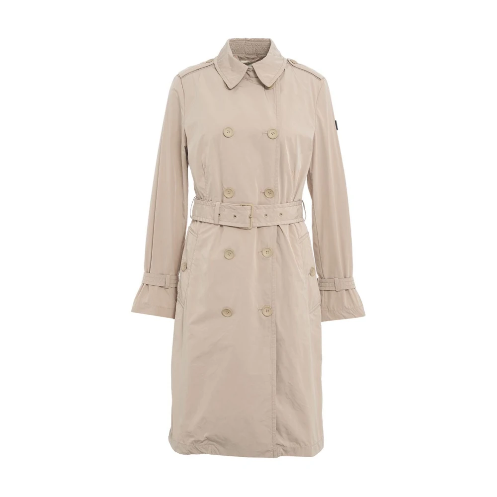 Peuterey Klassieke Double-Breasted Trenchcoat Beige Dames