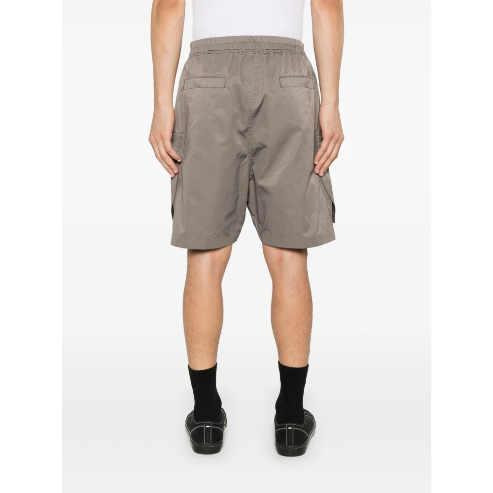Rick Owens Casual knielange grijze shorts Gray Heren