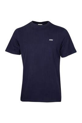 t-shirt-bleu-coton-col-rond