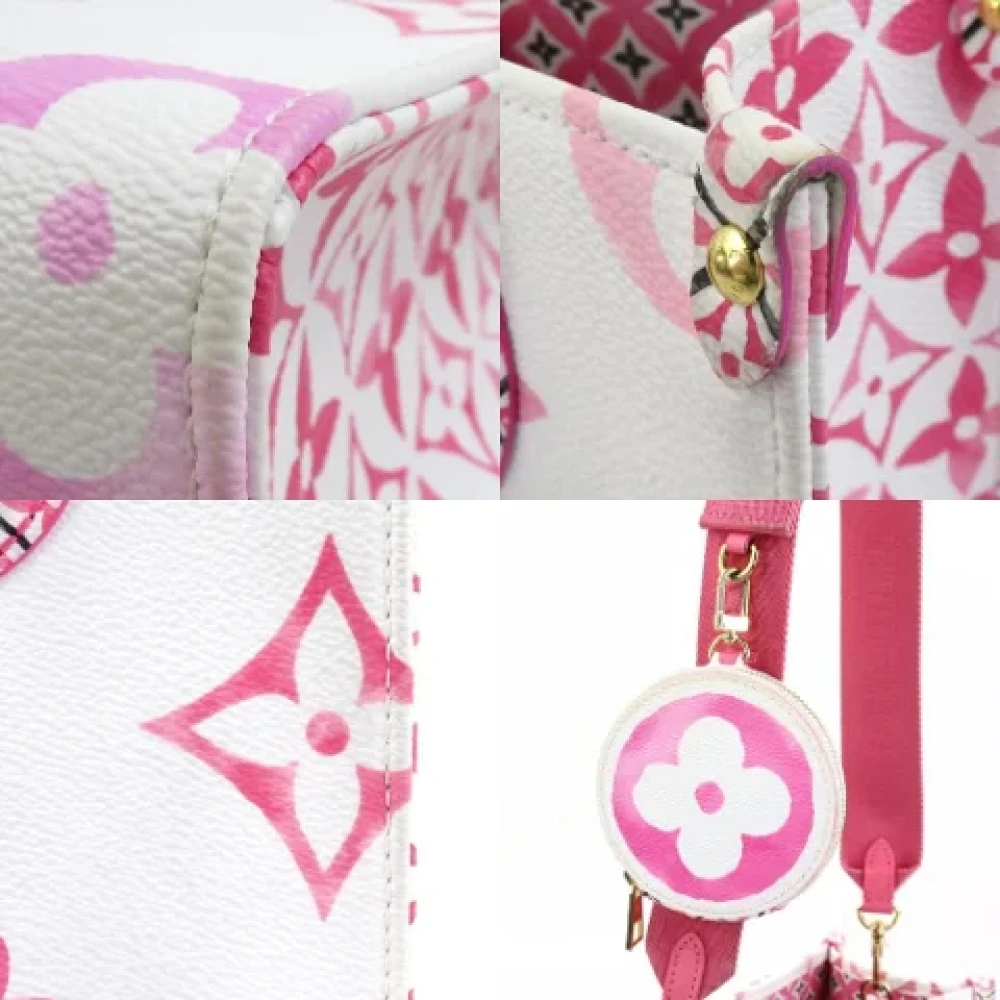Louis Vuitton Vintage Pre-owned Leather handbags White Dames