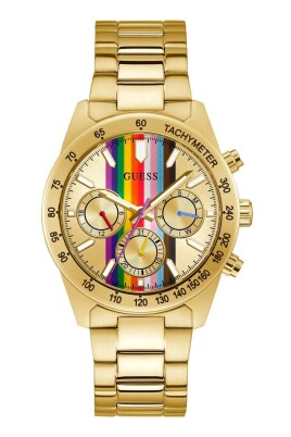 rainbow-dial-stainless-steel-bracelet-watch