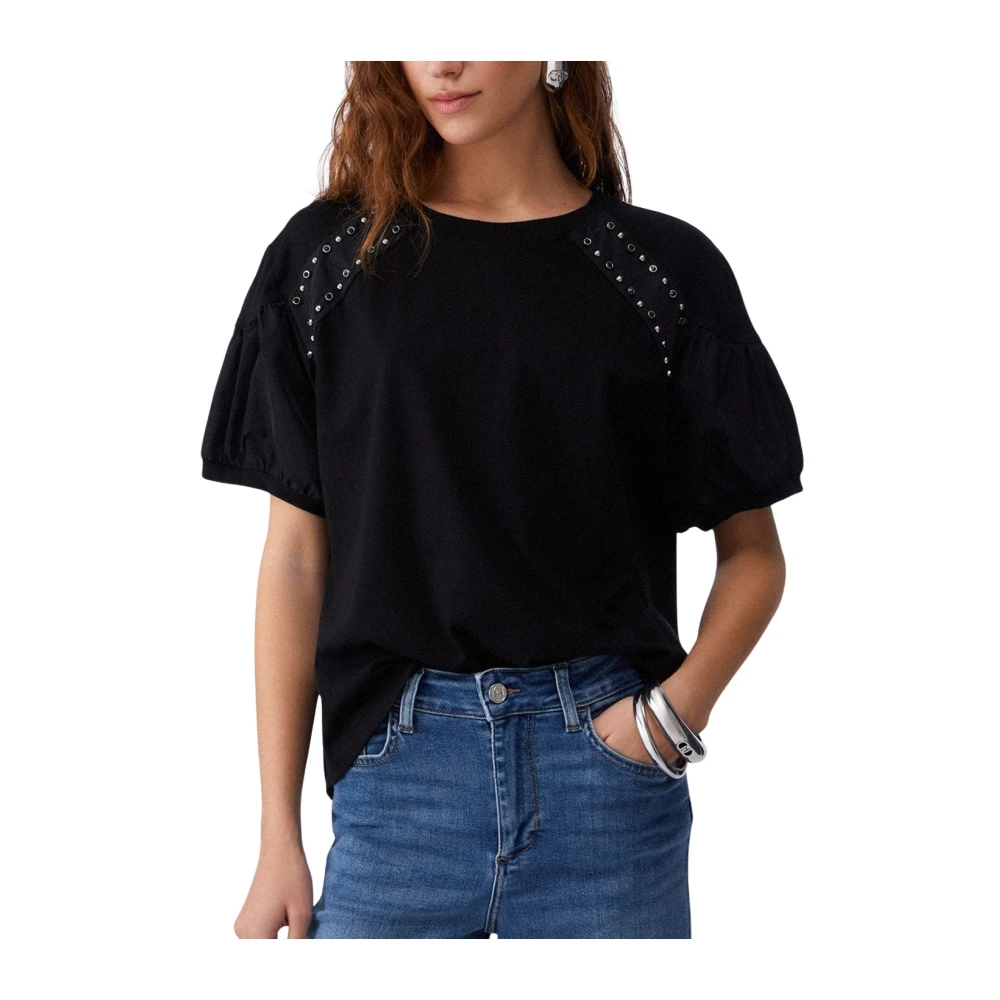 Liu Jo Donna Nero Top, Xs, New,