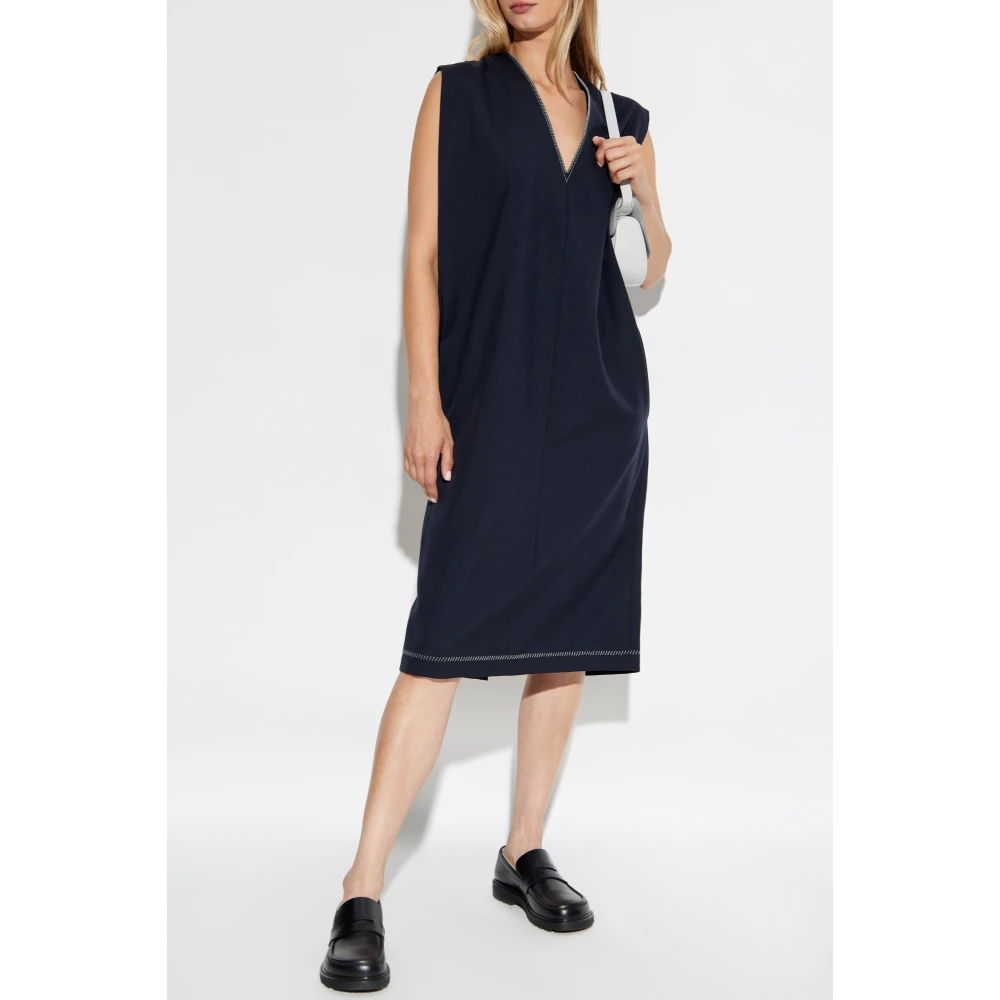 Marni Wollen Jurk Blue Dames