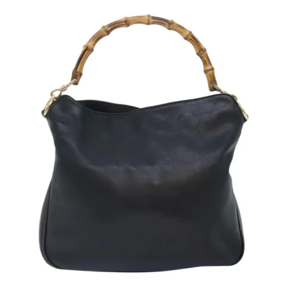 Gucci Vintage Pre-owned Leather handbags Black Dames