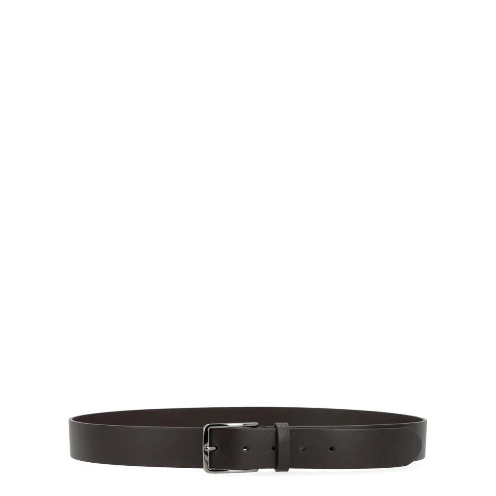 Gianni Chiarini Platte Riem in Bruin Leer Brown Heren