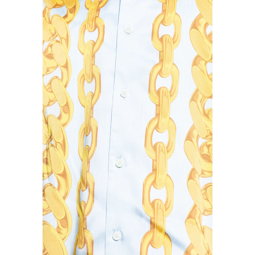 Versace Omkeerbaar overhemd Blue Heren