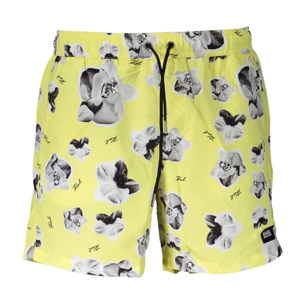 Karl Lagerfeld Zwemkleding Kostuum Onderdeel Geel Voor Mannen Yellow Heren