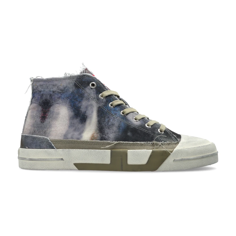 Diesel S-D-Verse MID 2 High-top Sneakers Heren Schoenen Blauw