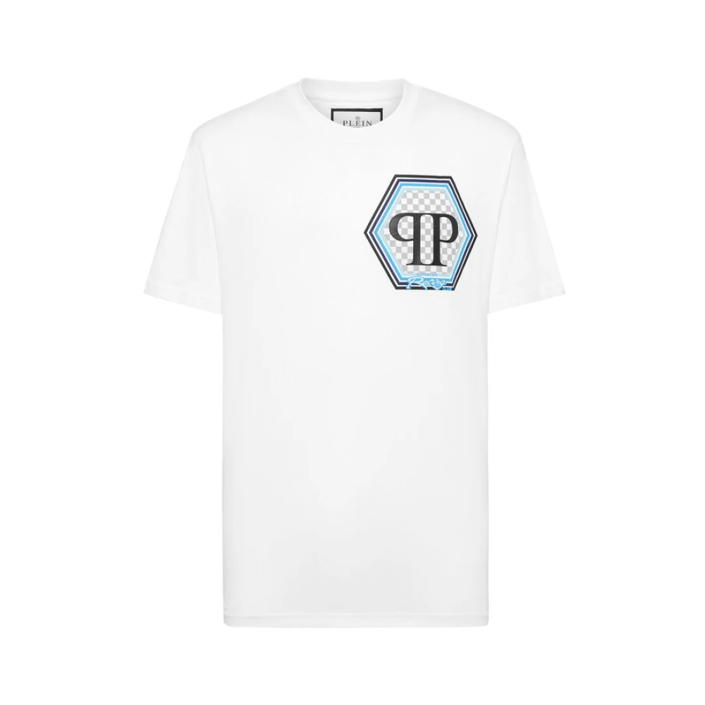 Philipp Plein Wit T-shirt met Fantasieprint White Heren