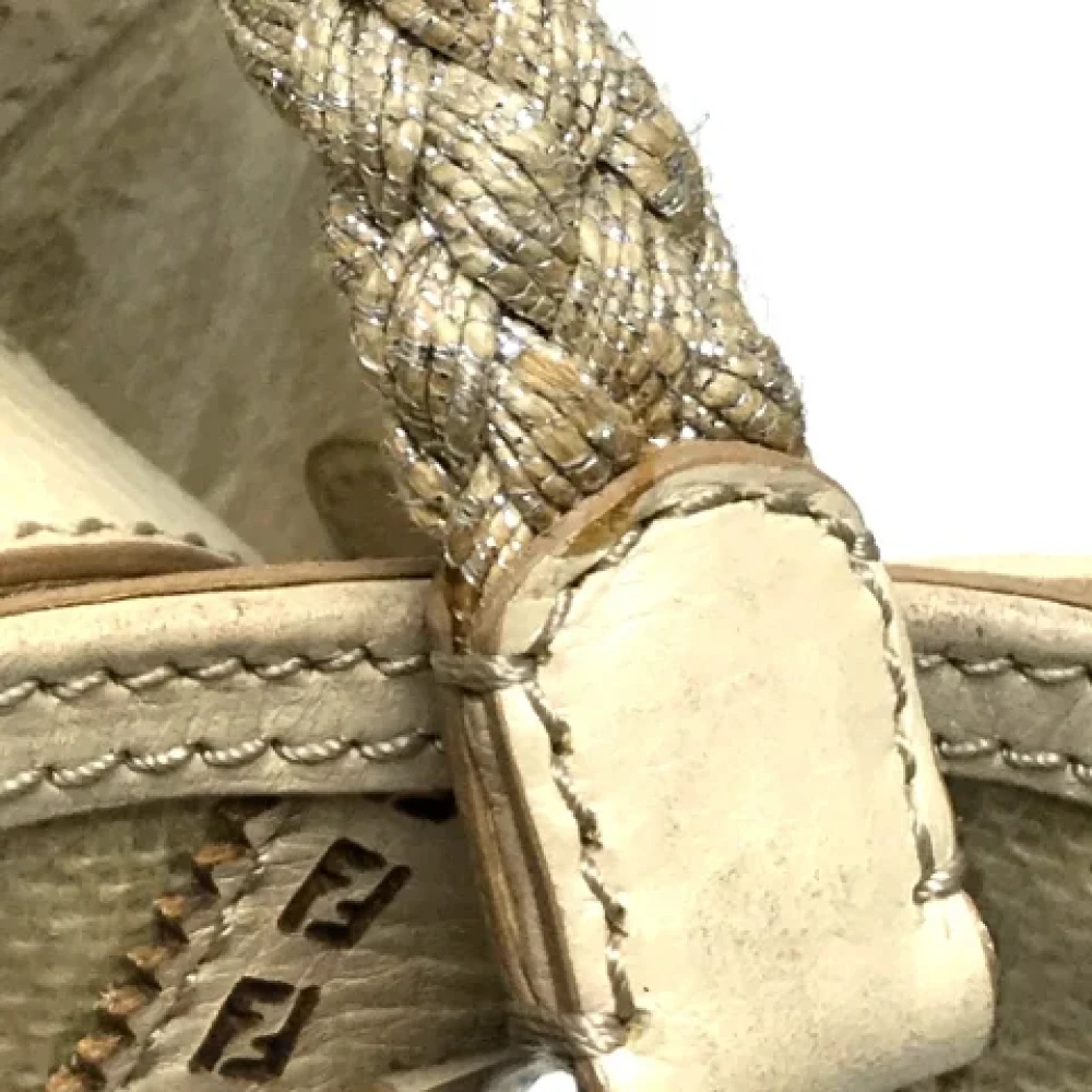 Fendi Vintage Pre-owned Fabric fendi-bags Beige Dames