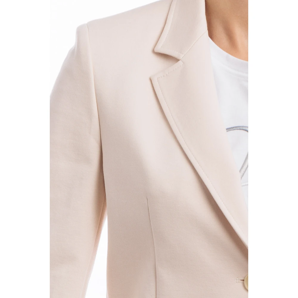 Seventy Twee-knoops jas White Dames