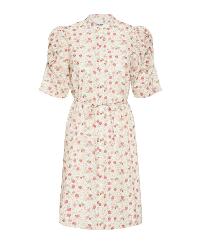 robe-rose-saumon-fleurs