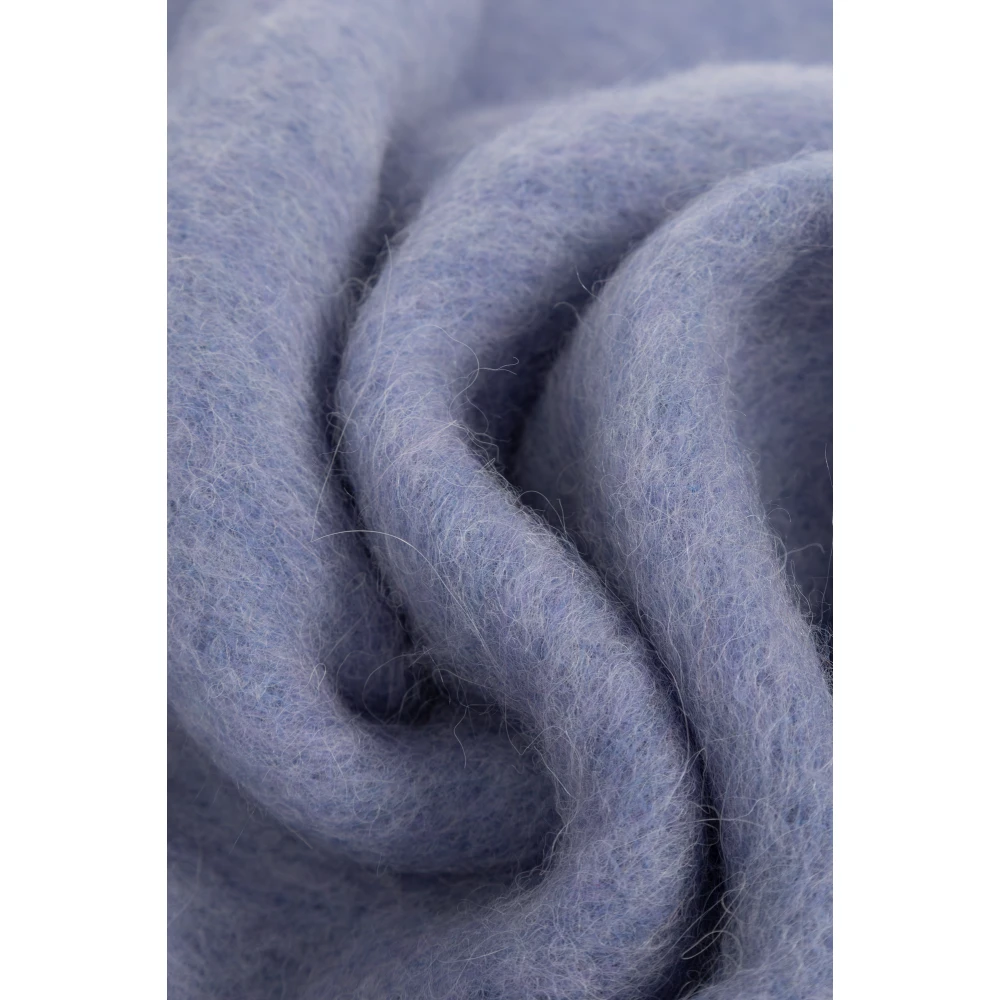 Marni Wollen sjaal met logo Blue Dames