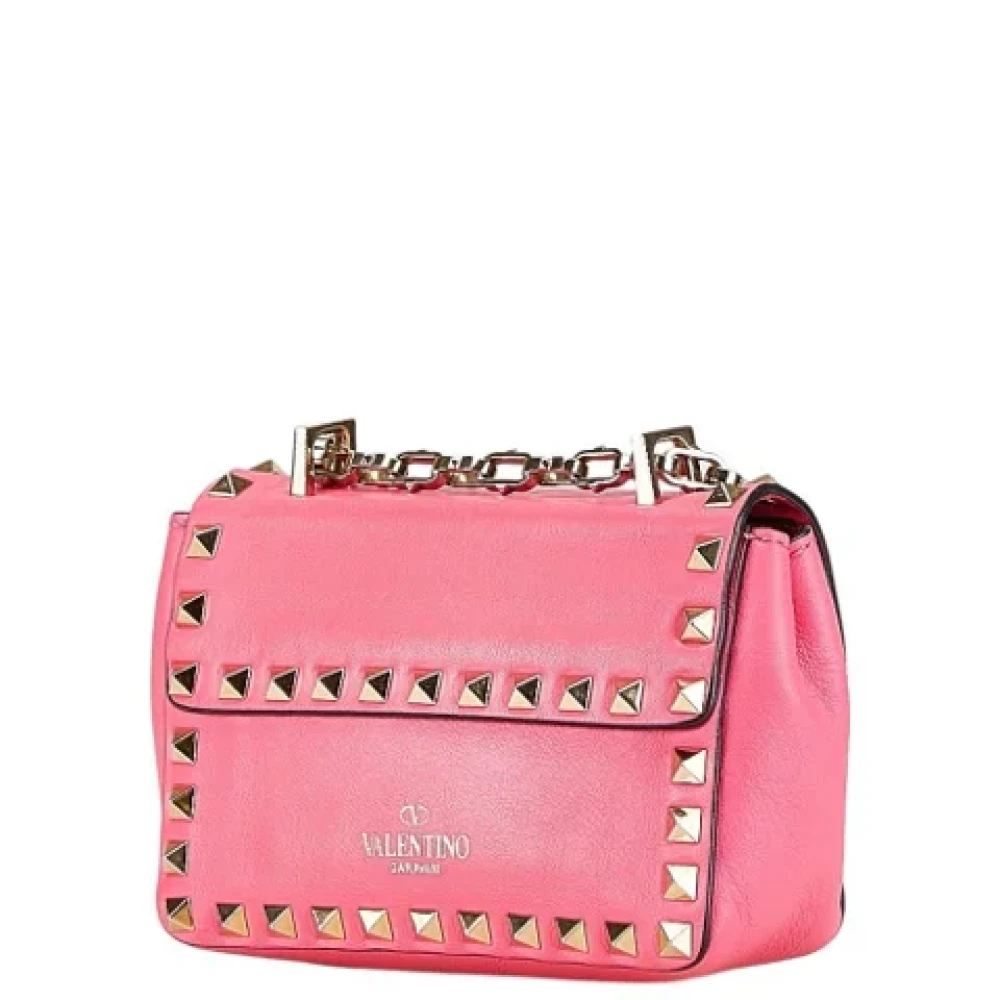 Valentino Vintage Pre-owned Leather shoulder-bags Pink Dames