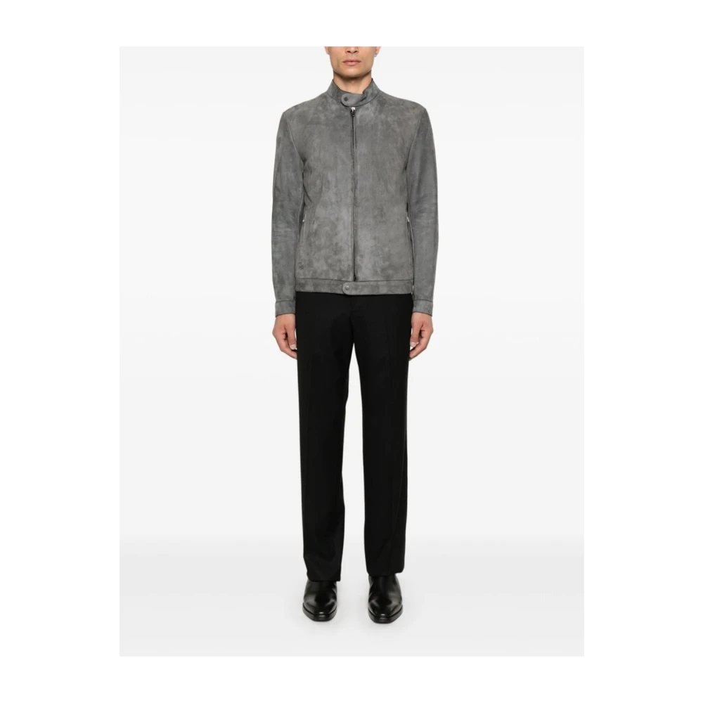 Salvatore Santoro Stijlvolle Jassen Collectie Gray Heren