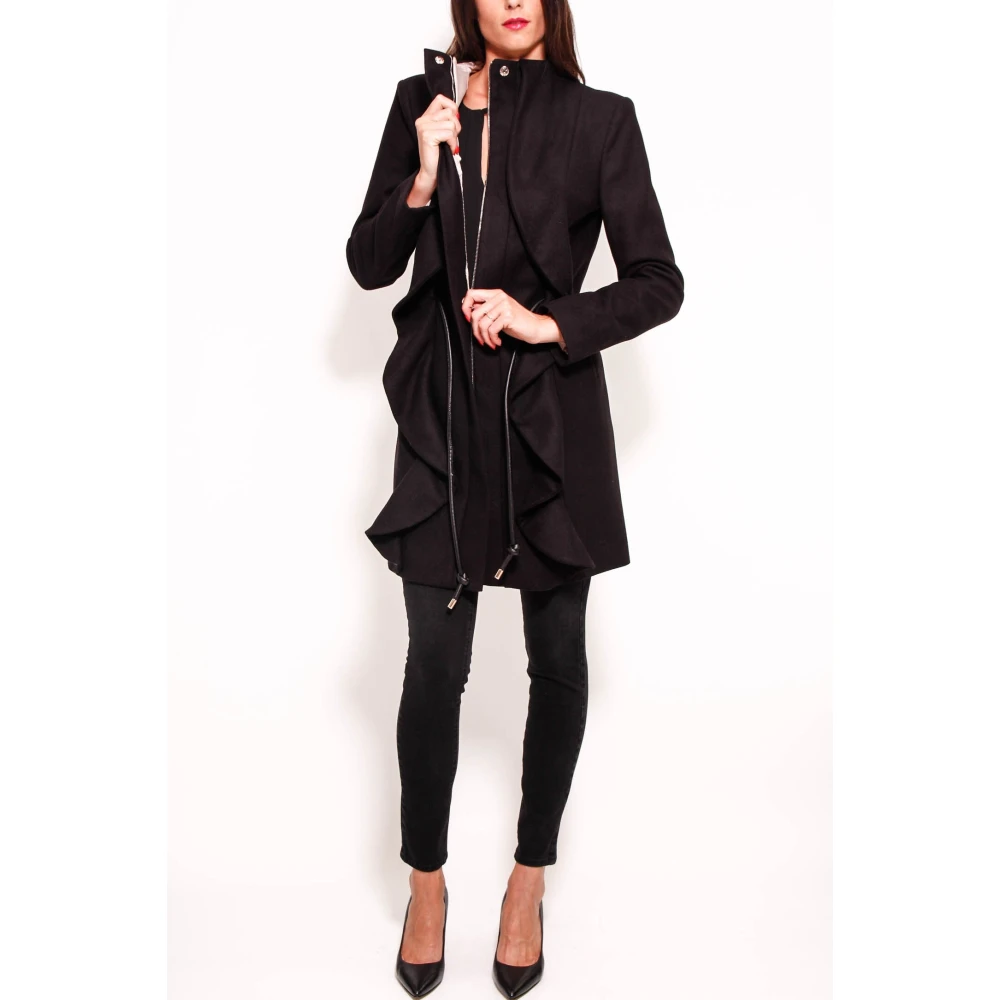 Liu Jo Zwarte Jas Black Dames