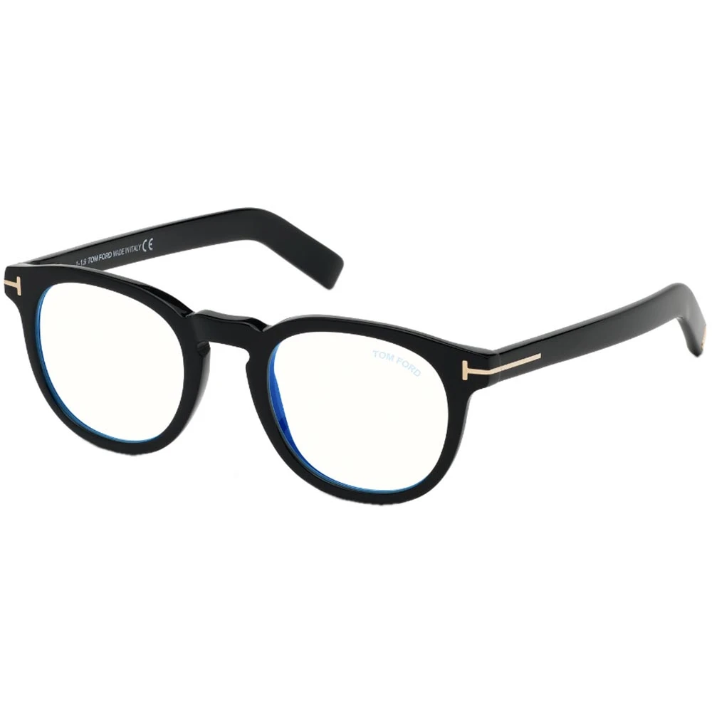 Tom Ford Blauw Blok Brilmontuur Black Unisex