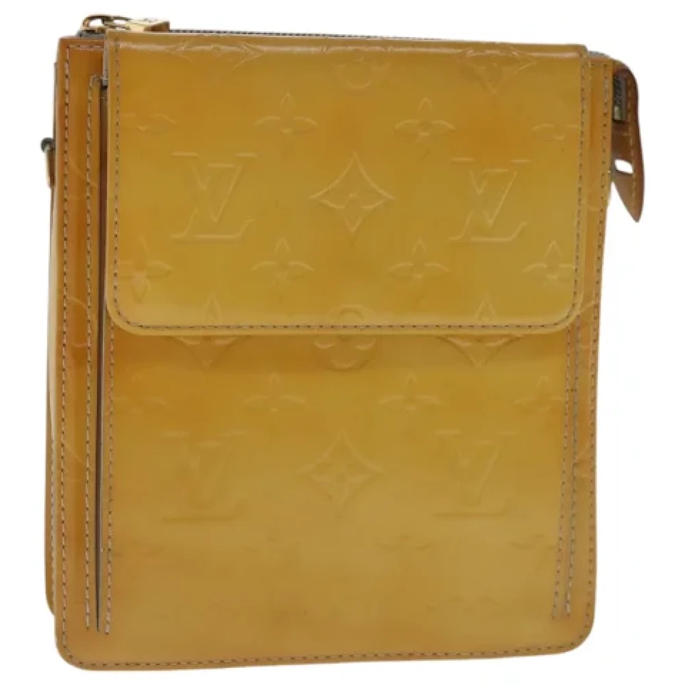 Louis Vuitton Vintage Pre-owned Leather pouches Yellow Dames