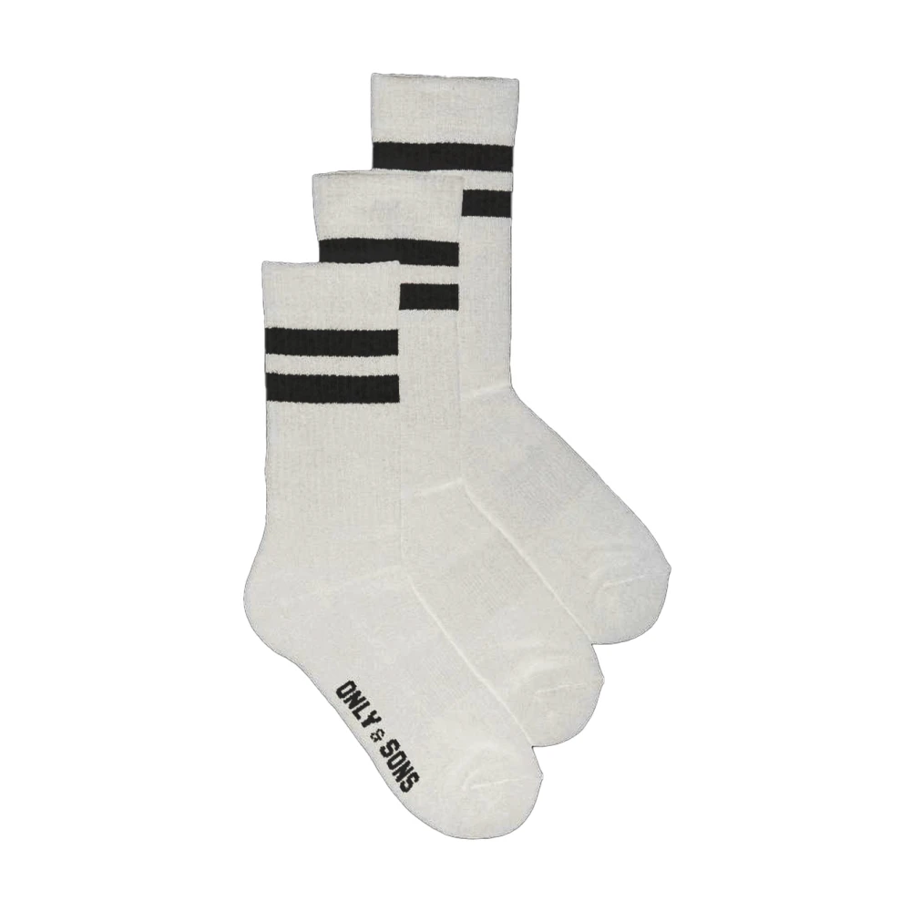 Only & Sons Stijlvolle Sokken voor Mannen White Heren