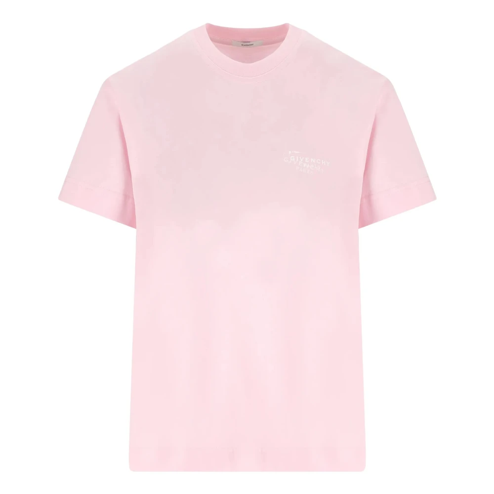 Givenchy Women's Pink T-Shirts, Xs, Stamp Print T-Shirt