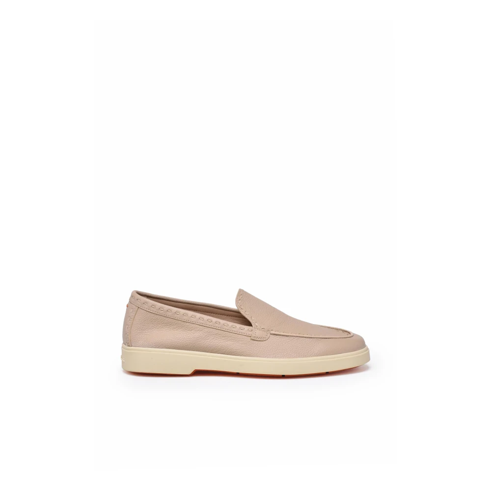 Santoni Mocassino Pelle Martellata