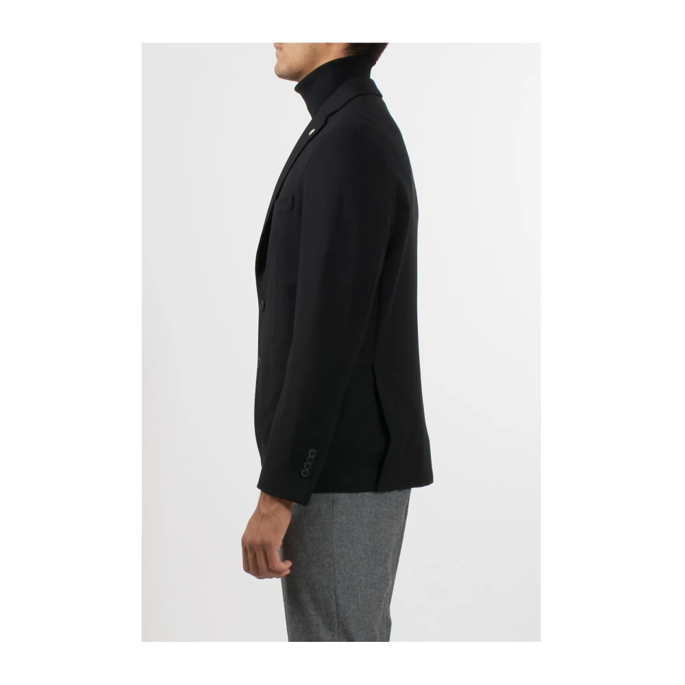 Manuel Ritz Klassieke Zwarte Cloud Jas Black Heren