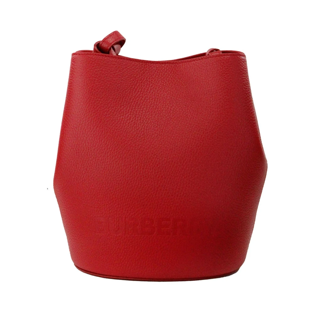 Burberry Rode Bucket Crossbody Tas Red Dames