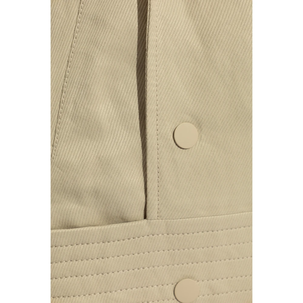 Burberry Jas met Epauletten Beige Dames