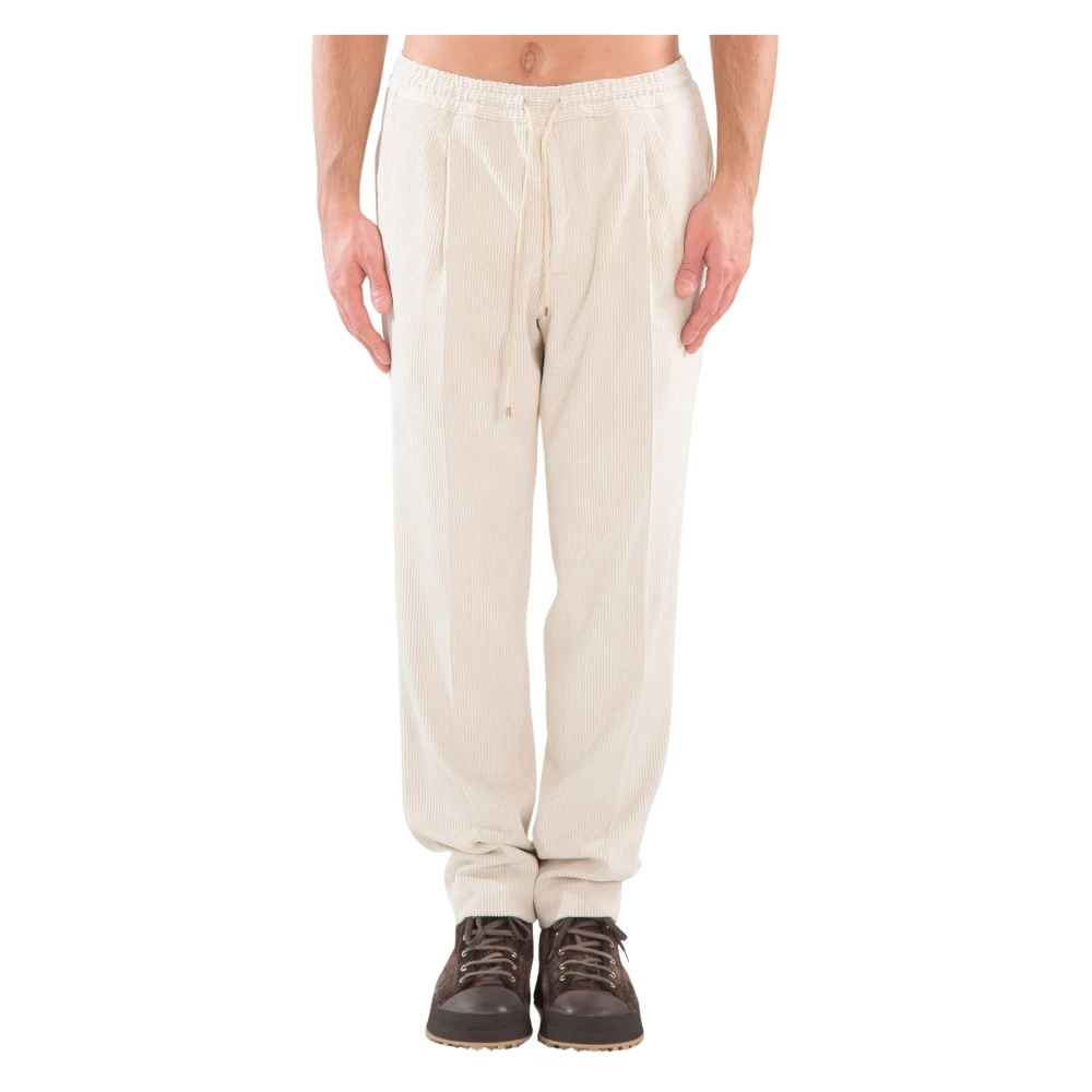 Briglia Needlecord Broek voor Wimbledon Stijl Beige Heren