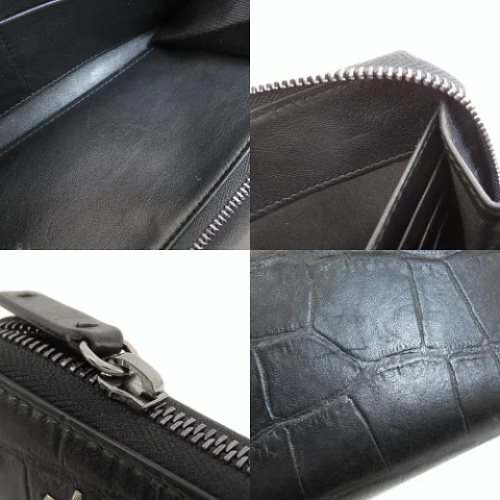 Jimmy Choo Pre-owned Leather wallets Black Dames