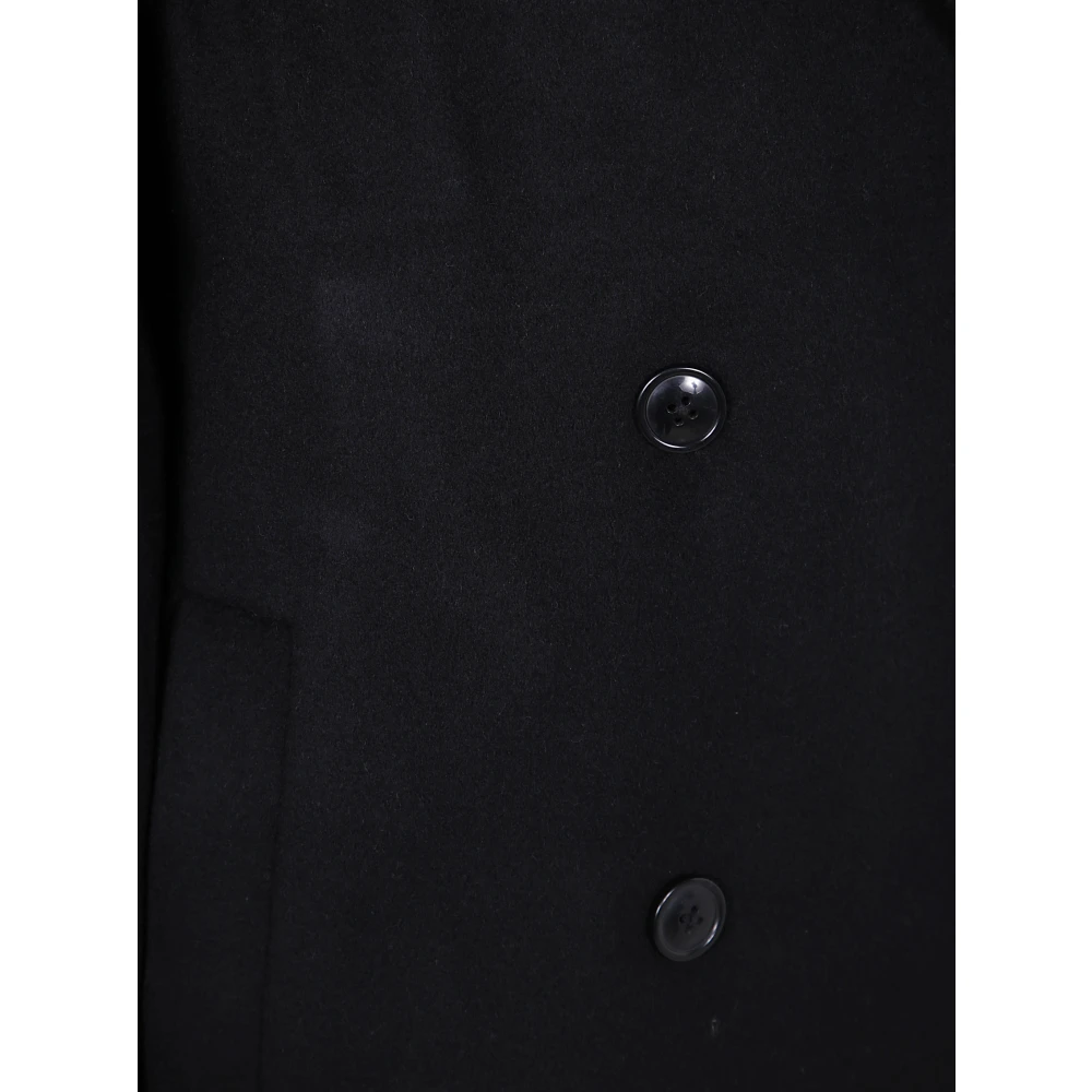 Loulou Studio Stijlvolle Borneo Jas voor jou Black Dames