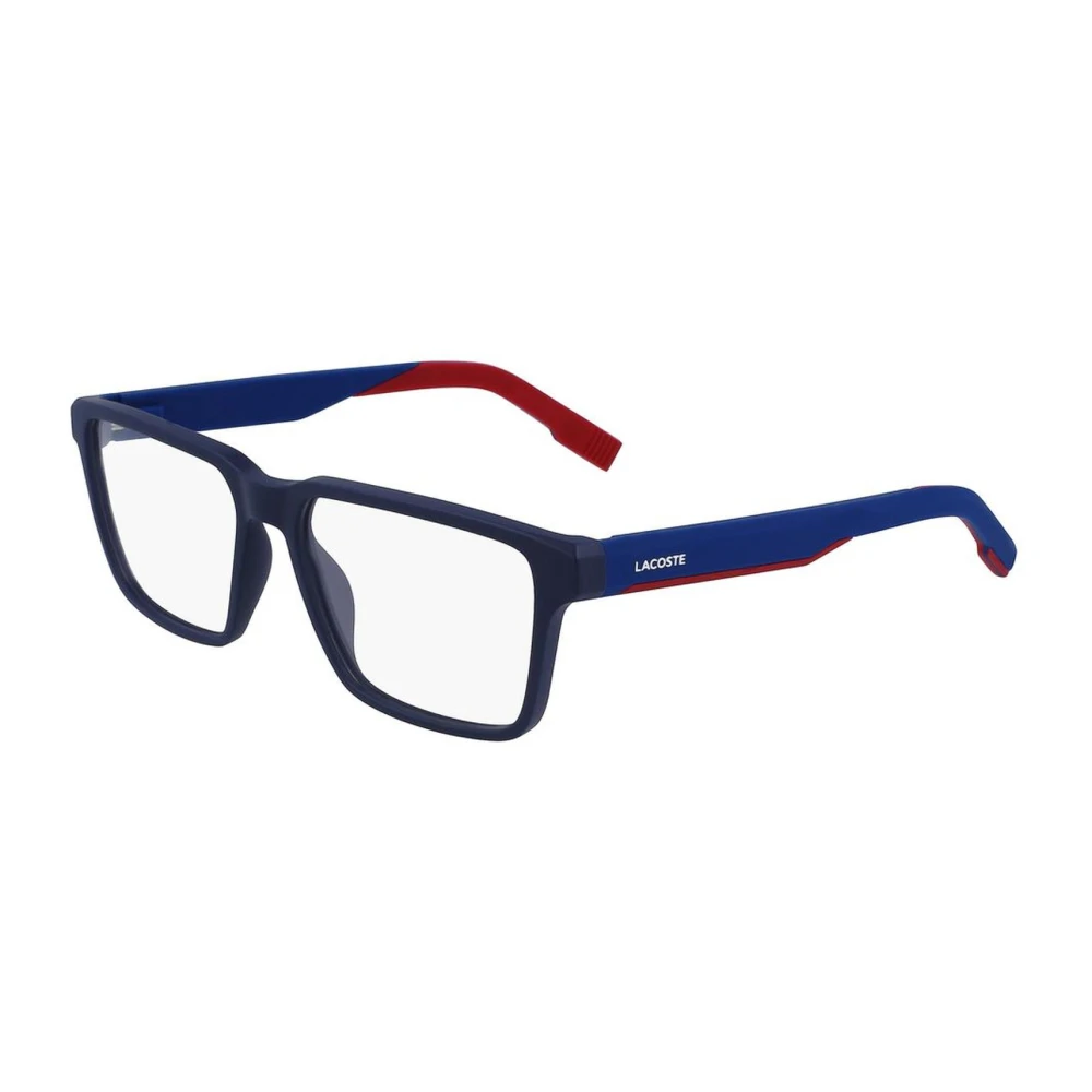 Lacoste L2924 Rechthoek Blauw Rode Bril Blue Heren