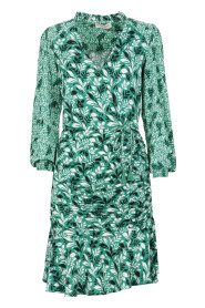 Zielona Wzorzysta Sukienka Maxi