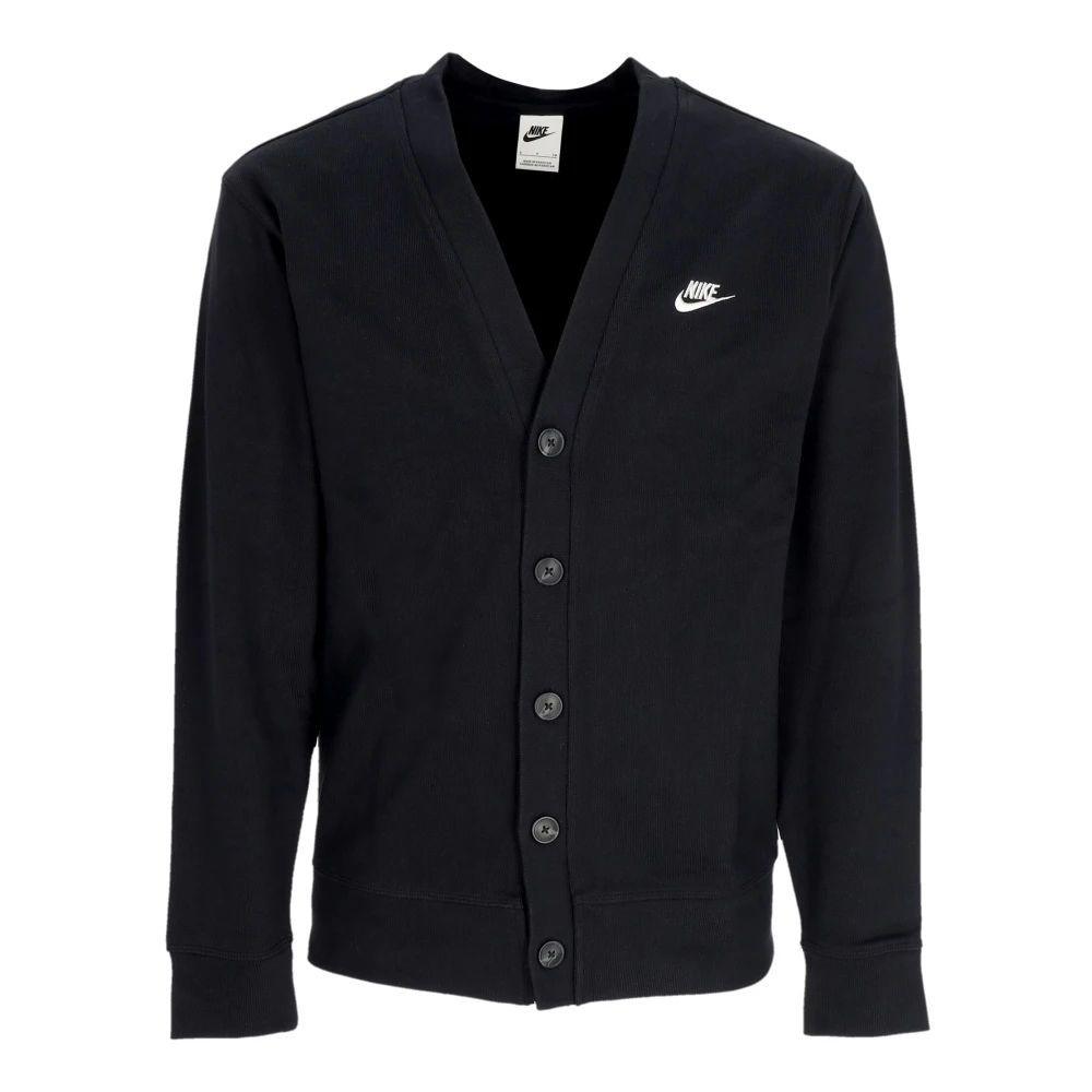 Nike Black Long Sleeve Training Tops, Male, Xs, Fairway Cardigan