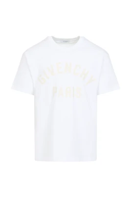 Vit Logotyp T-shirt Snygg Bekväm Passform