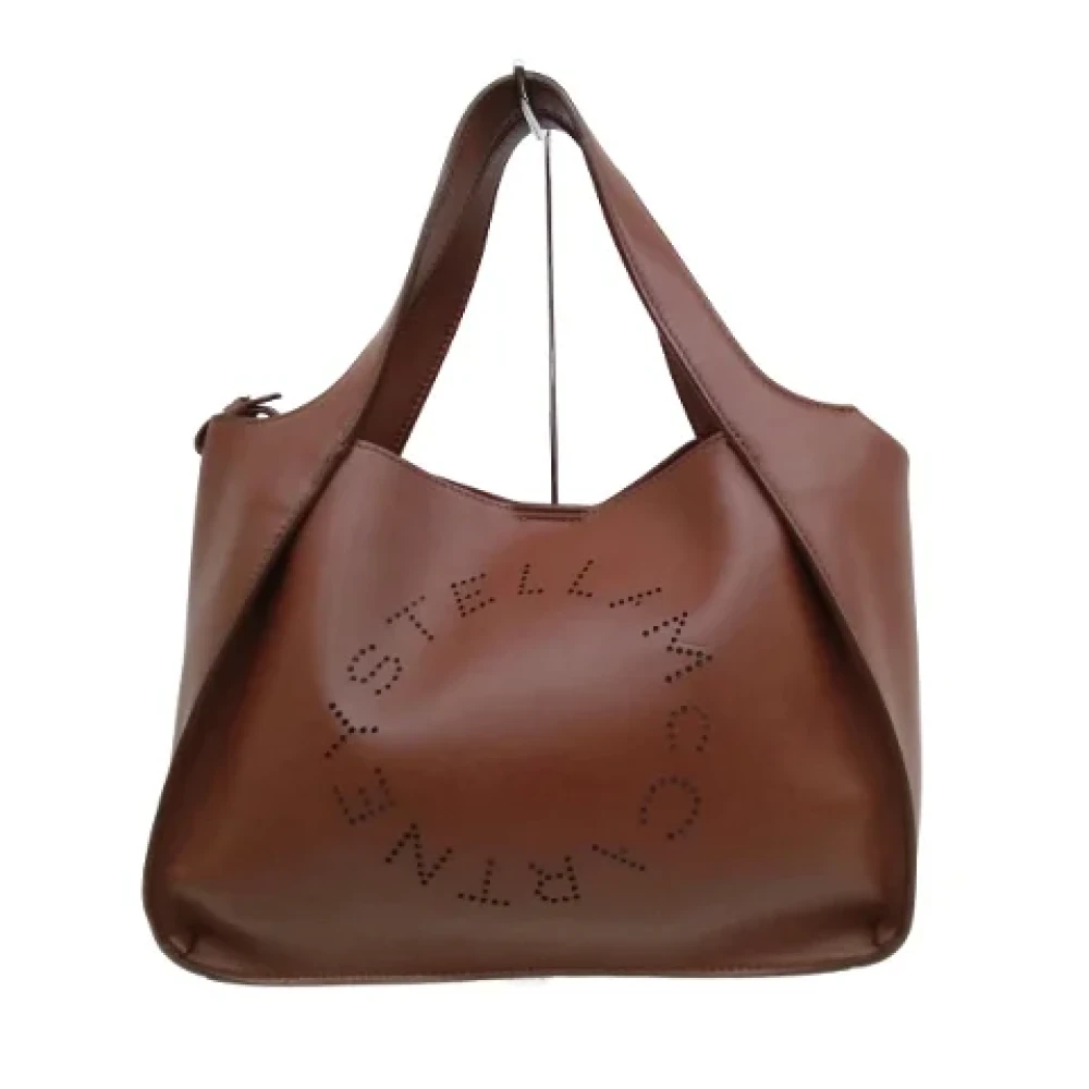 Stella McCartney Pre-owned Leather shoulder-bags Brown Dames
