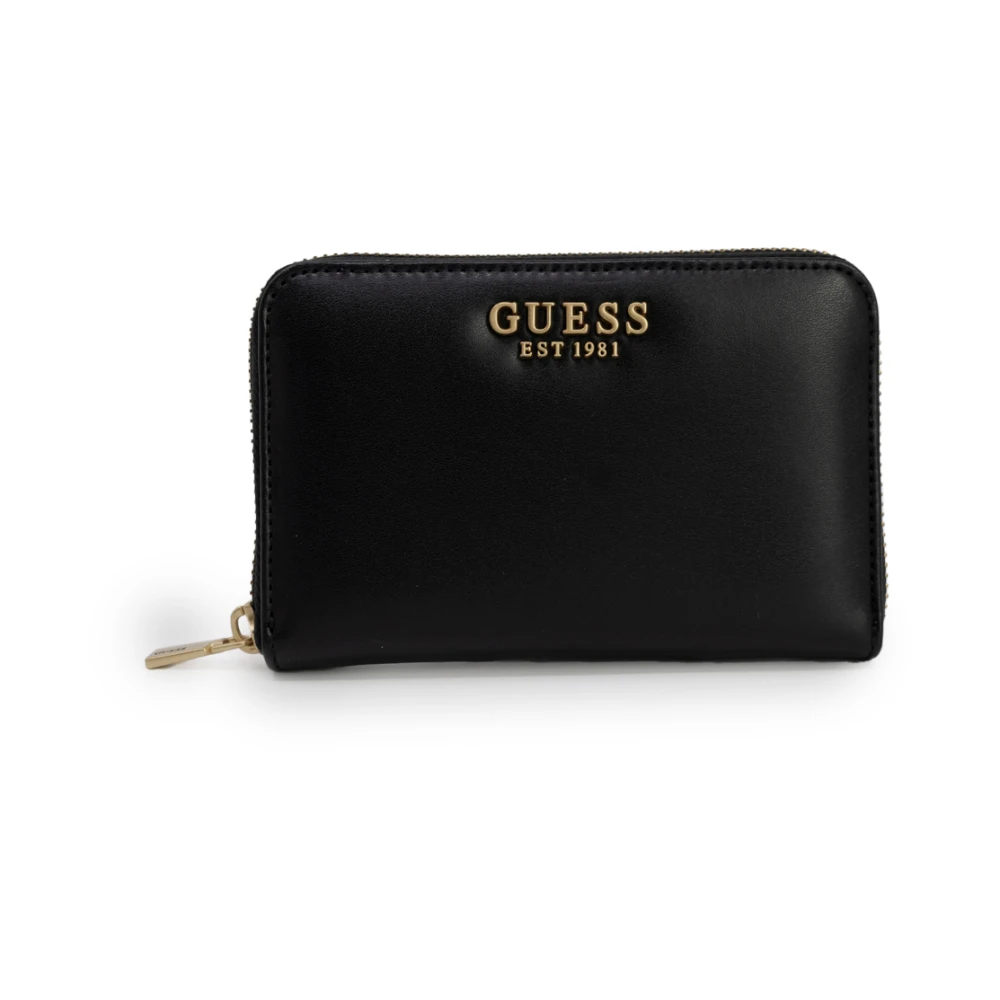 Guess Kleine Polyurethaan Portemonnee Dames Collectie Black Dames