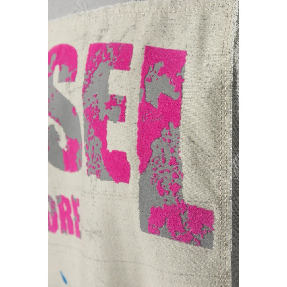 Diesel T-shirt T-Boxt-Slits-R8 Green Heren