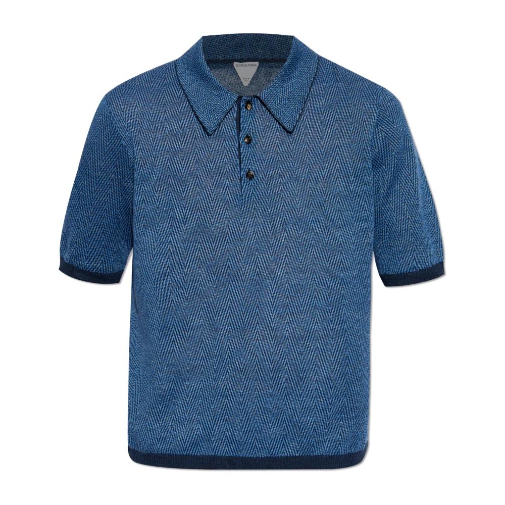 Bottega Veneta Gestreepte polo Blue Heren